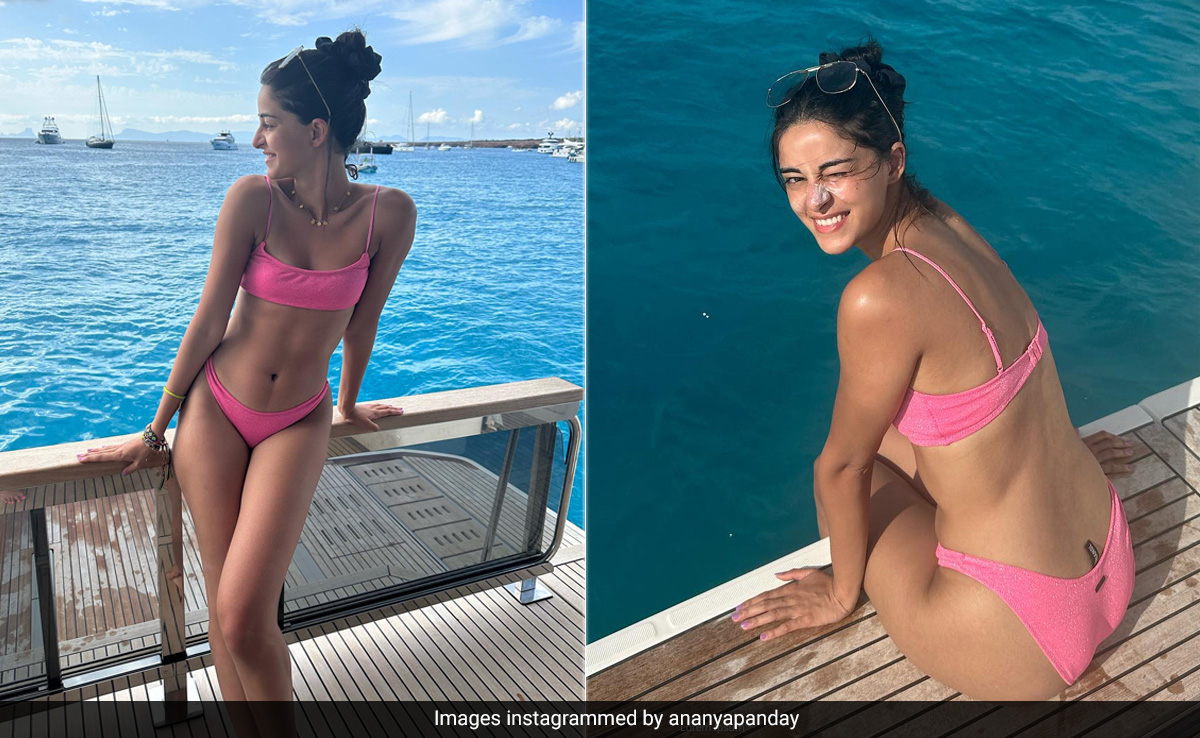 Ananya Panday In A Pink Swim Set Is Basically Barbie On A Chic Beach Holiday