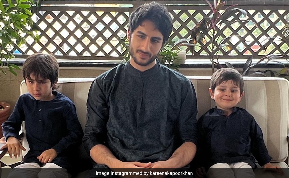 Ibrahim, Taimur, And Jehangir Ali Khan Twin In Black <i>Kurtas</i> For Raksha Bandhan 2023