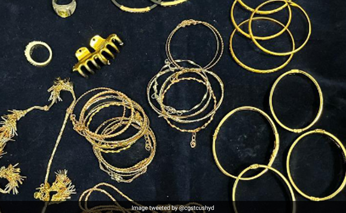 Gold Worth Rs 21 Lakh Concealed With Rhodium Coating Seized At Hyderabad Airport