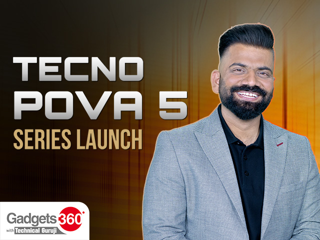 Gadgets 360 With Technical Guruji: Tecno Pova 5 Series Launch