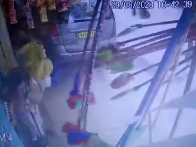 Caught On Video: Woman Narrowly Escapes Speeding Car In Bengaluru