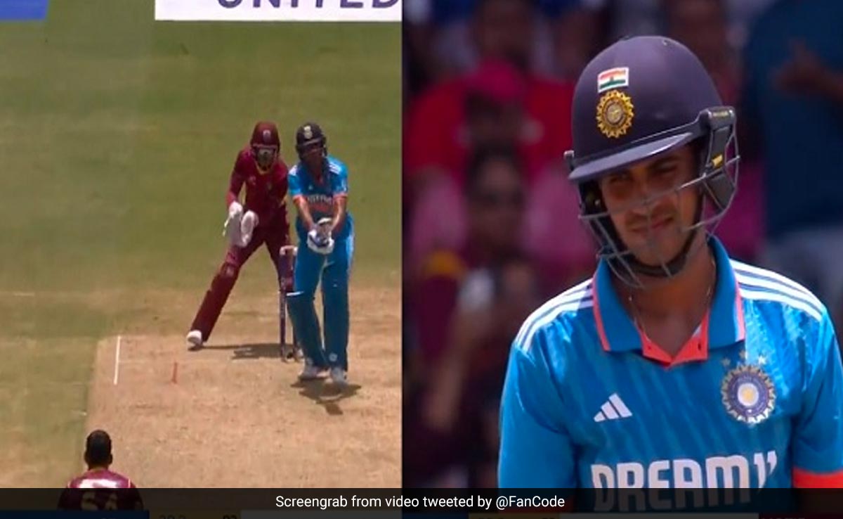 वेस्टइंडीज स्पिनर की गेंद ने शुभमन गिल को दिया धोखा, दे बैठे 'लड्डू' कैच, ऐसे चूके शतक से, Video