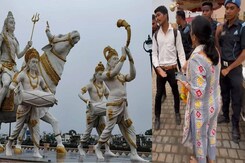 महाकाल लोक में एक महिला दर्शनार्थी ने गार्ड के साथ की हाथापाई महाकाल लोक में एक महिला दर्शनार्थी ने गार्ड के साथ की हाथापाई