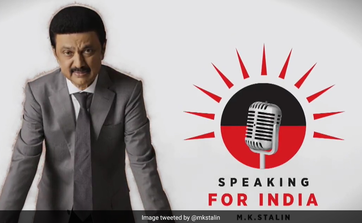 "Southern Voice Speaks": MK Stalin Launches Podcast Series For INDIA Pitch