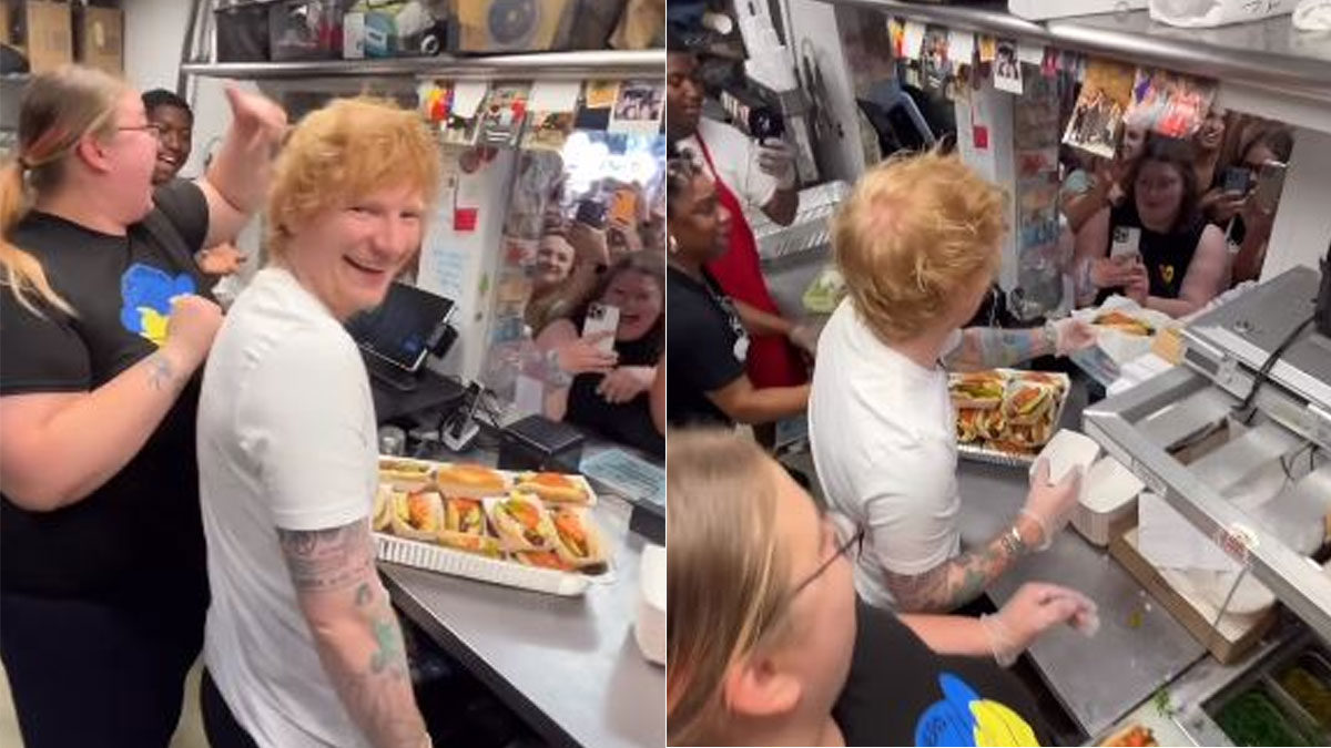 ICYMI: All About The Time When Ed Sheeran Served Hot Dogs In Chicago