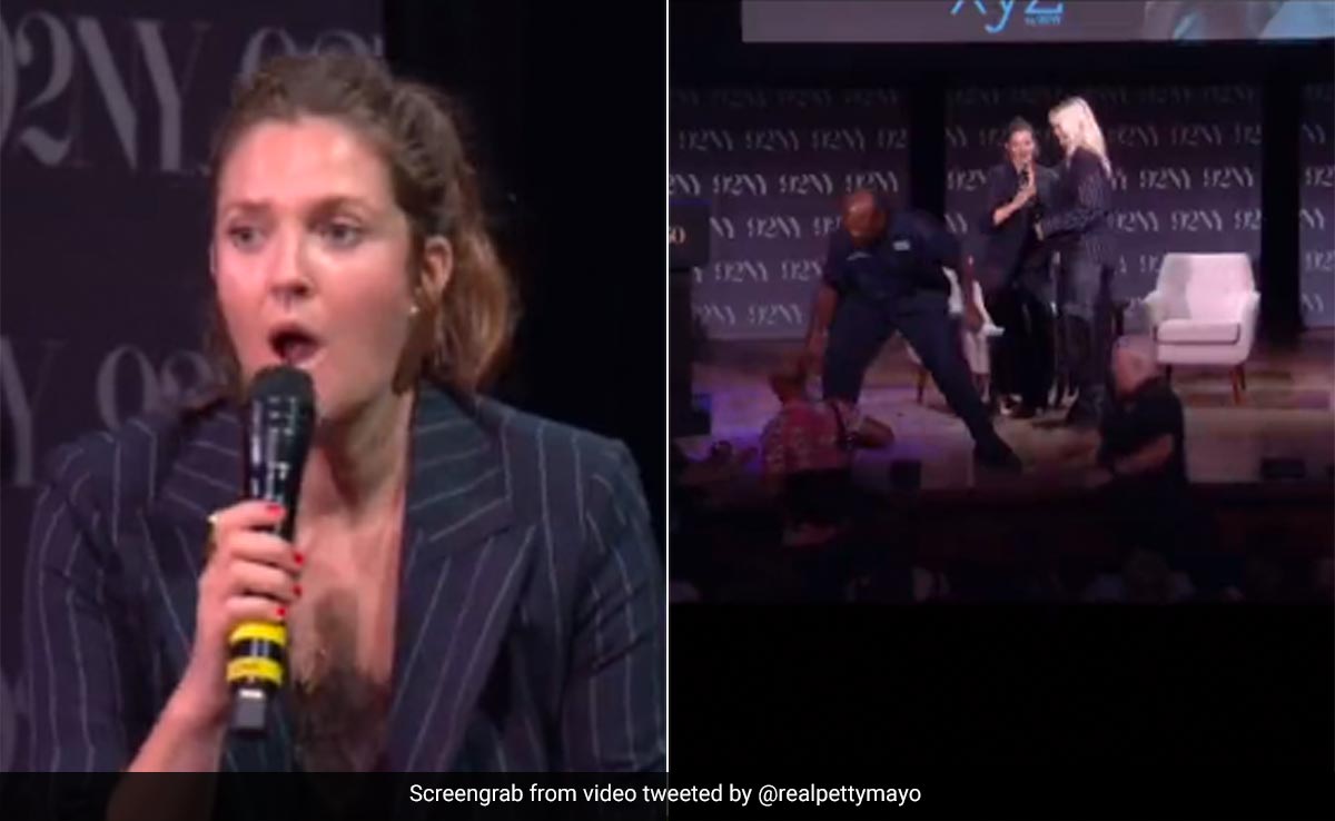 Viral: Drew Barrymore Rushed Off Stage After Alleged Stalker Approaches Her At New York Event