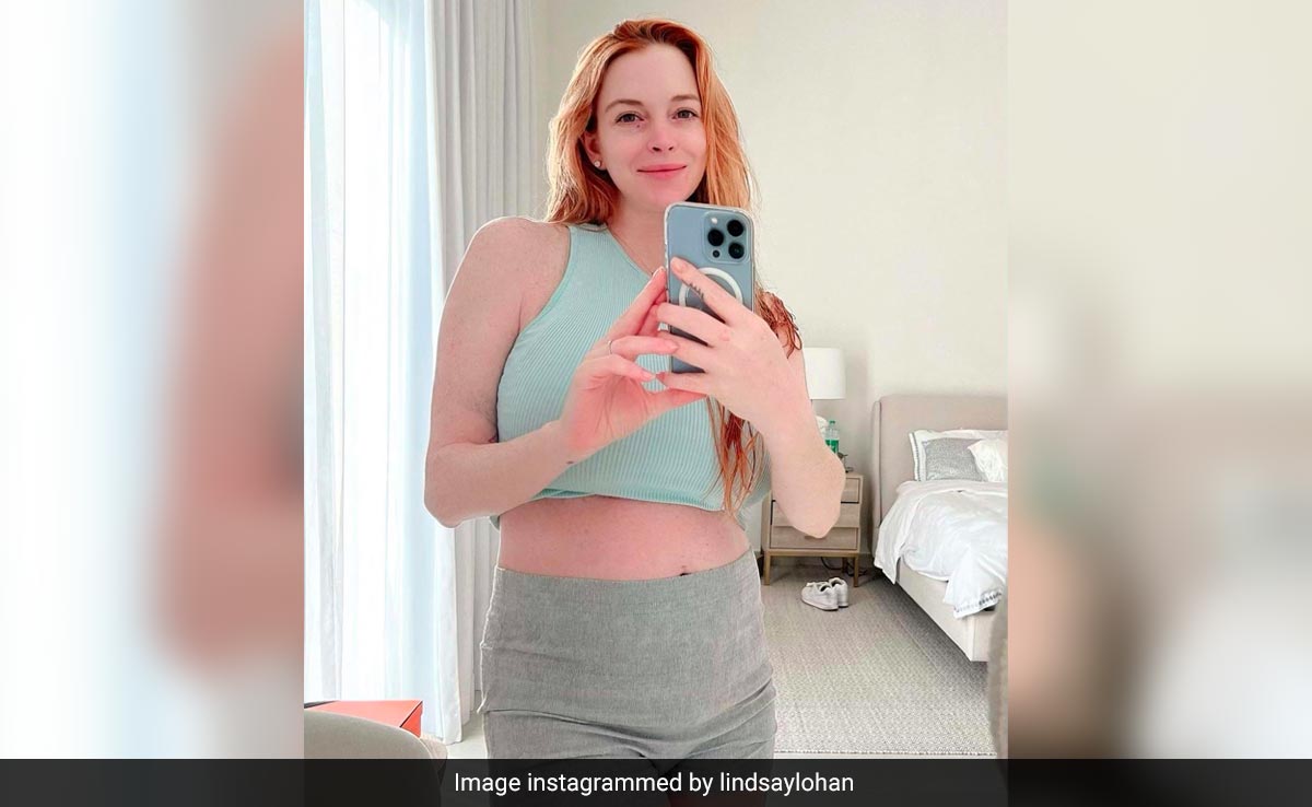 Lindsay Lohan Shares First Pic After Birth Of Baby Boy: "I'm A Postpartum Mom"
