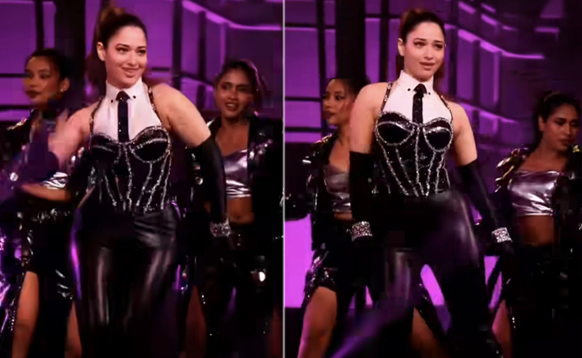 Tamannaah Bhatia In A Shiny Black Outfit Is All The Glittering Goodness Our Weekend Needs