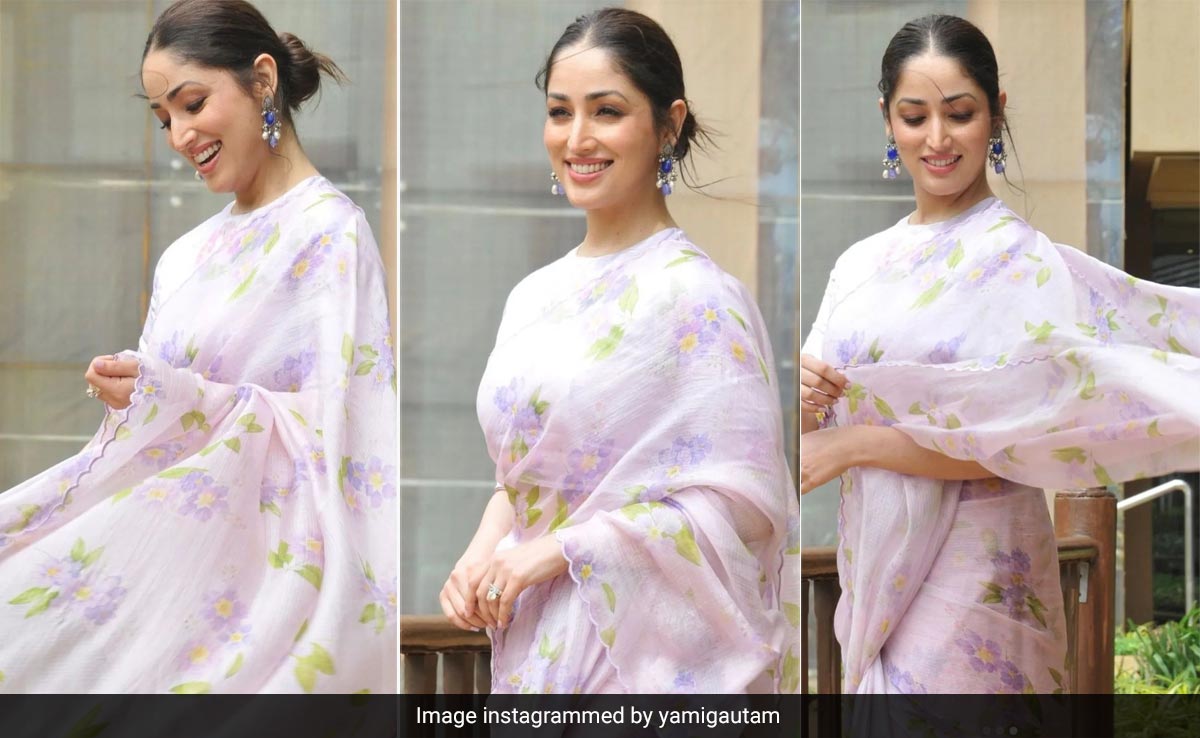 It Looked Like Spring In Monsoon When Yami Gautam Wore This Dreamy Lilac Saree