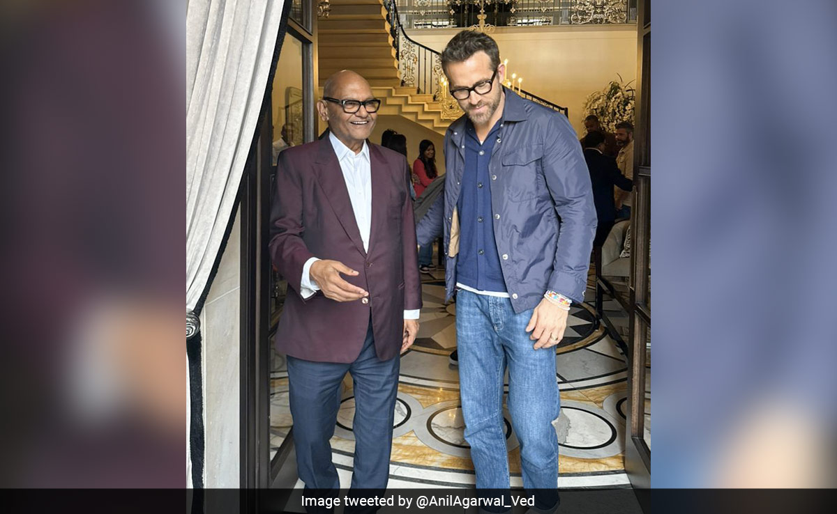 "How Similar Our Values Are": Vedanta Chairman On Meeting Ryan Reynolds