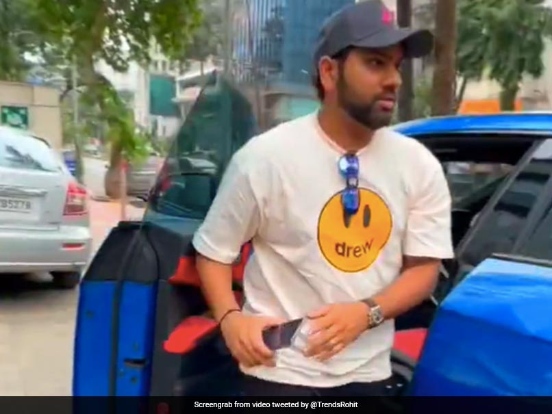 Viral: Rohit Sharma, Wife Ritika Sajdeh Arrive In Swanky Blue Lamborghini Urus