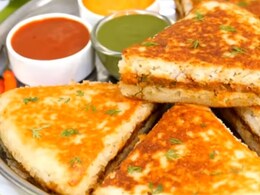 Watch: How To Make Yummy Poha Dhokla Sandwich For Tea Time
