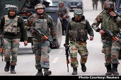 Encounter Between Security Forces, Terrorists In Jammu And Kashmir Encounter Between Security Forces, Terrorists In Jammu And Kashmir