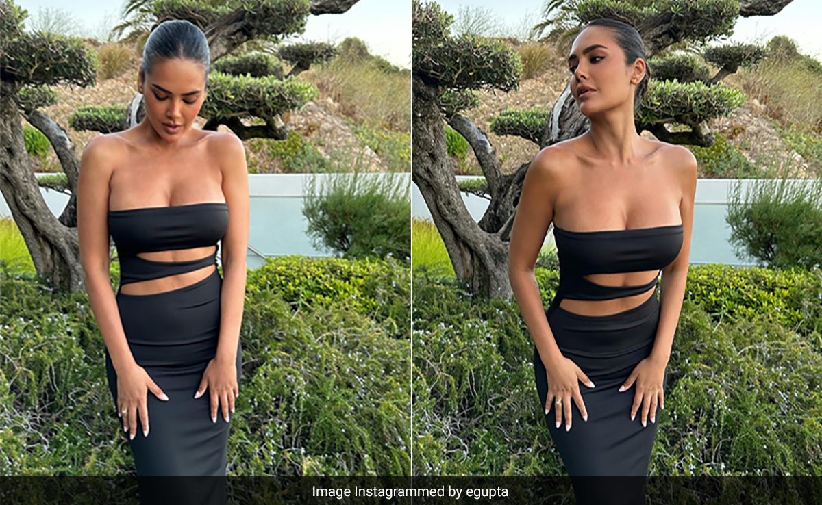 Esha Gupta Enjoys The "Summer Breeze" In Portugal Most Fabulously In A Black Cutout Dress