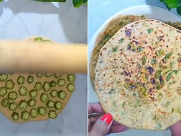 "Would Prefer Starving": Video Of Bhindi Paratha Leaves Internet In Shock "Would Prefer Starving": Video Of Bhindi Paratha Leaves Internet In Shock