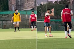 Star Kids Arhaan Khan And Ibrahim Ali Khan Spotted Playing Football Star Kids Arhaan Khan And Ibrahim Ali Khan Spotted Playing Football