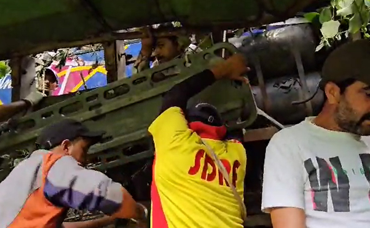 Video: Rescuers Save Man Stuck In Bus After Uttarakhand Accident, 7 Killed