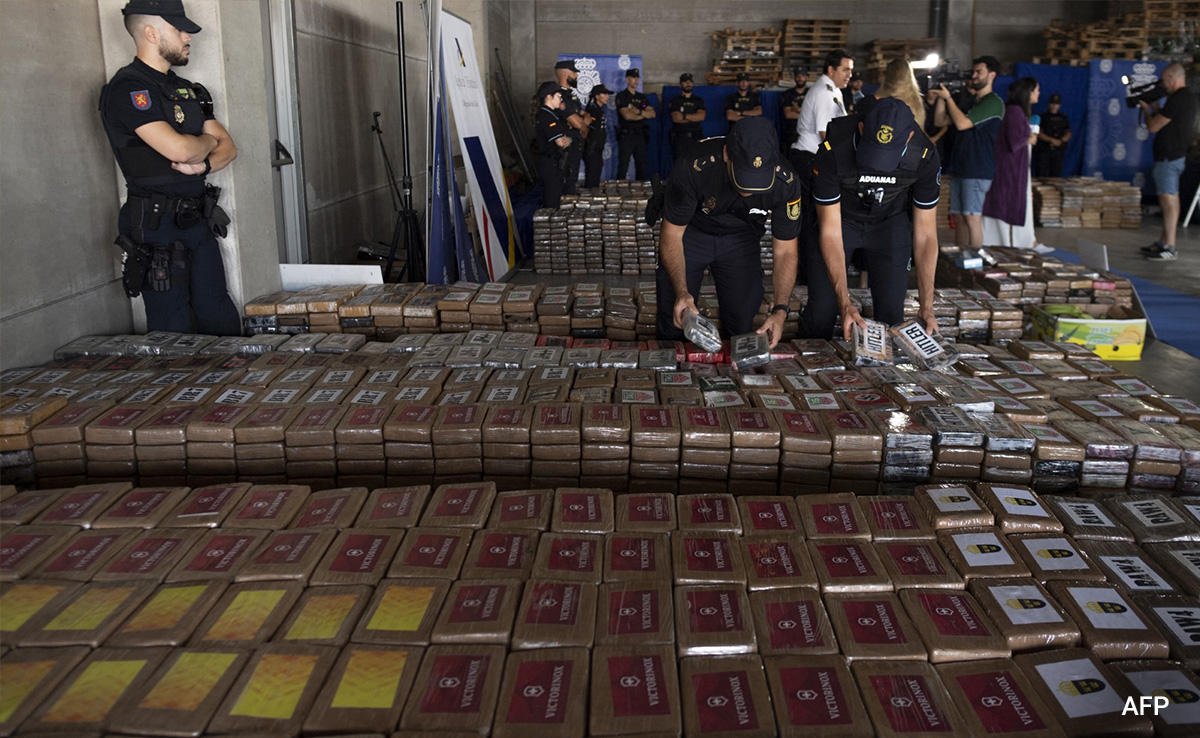 9.5 Tonnes Of Cocaine In Banana Crates, Largest Ever Seized In Spain