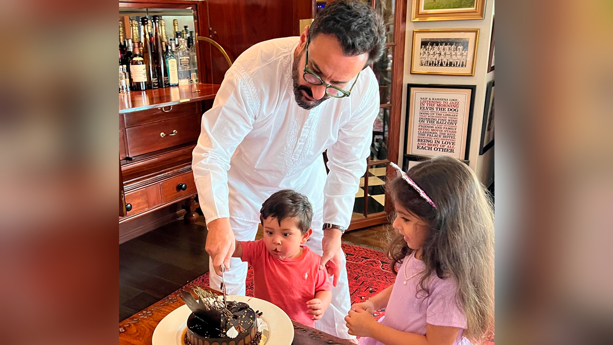 Saif Ali Khan Celebrates Birthday With Family, And Four Cakes! See Pics