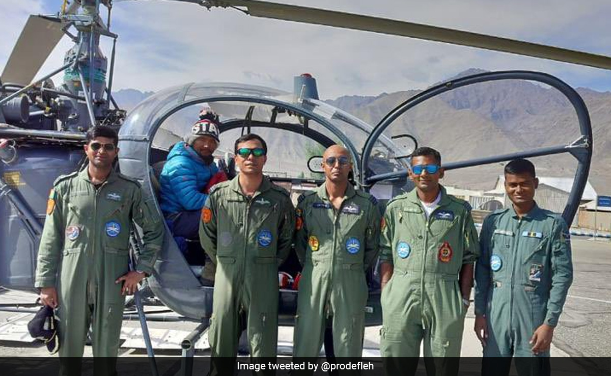 Air Force Rescues Injured Mountaineer From Mt Nun Base Camp In Ladakh