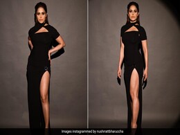 Nushrratt Bharuccha's Black Cutout Gown Makes A Bewitching Entry Anywhere She Goes Nushrratt Bharuccha's Black Cutout Gown Makes A Bewitching Entry Anywhere She Goes