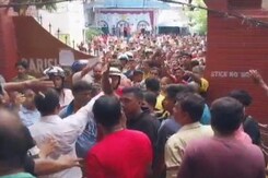 Protests In Kolkata's Behala After Road Accident Protests In Kolkata's Behala After Road Accident