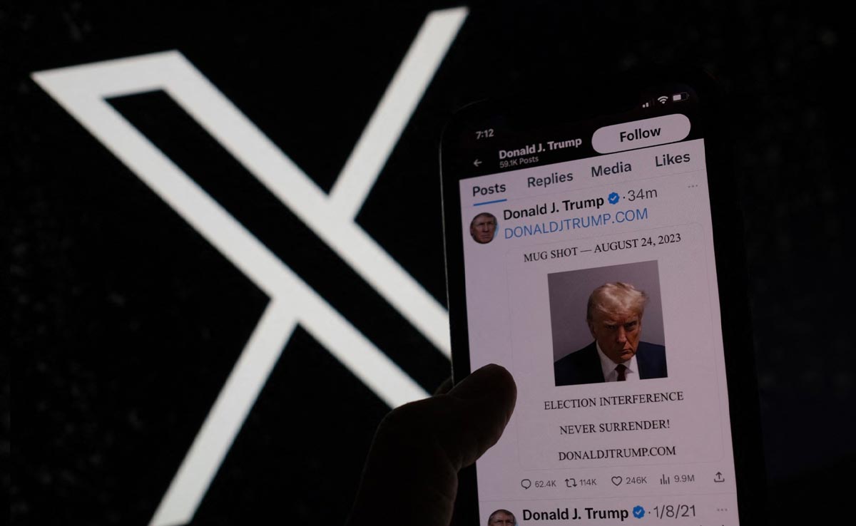 "Never Surrender": After Jail Mugshot, Trump's First Post On X In 2 Years