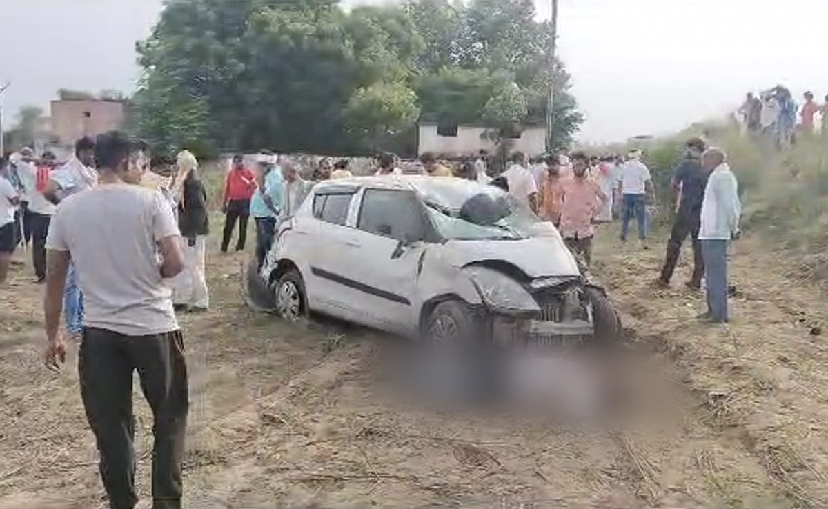 मुरैना : तेज रफ्तार ने ली दो शिक्षकों की जिंदगी, एक शिक्षक गंभीर घायल