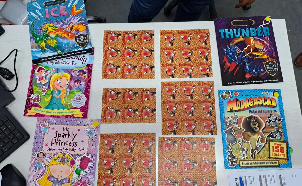 LSD Blots On Cartoon Posters -- Shocking Findings In Delhi Drug Crackdown