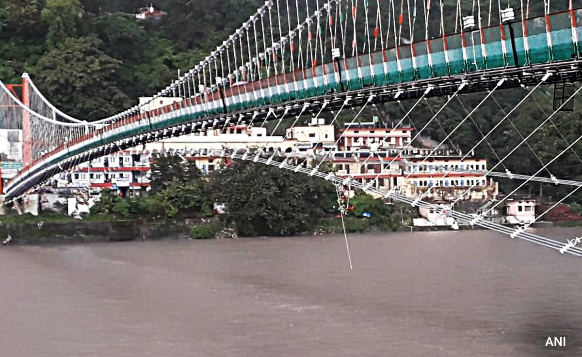 Two-Wheelers Banned On Uttarakhand's Ram Jhula After Support Wire Breaks