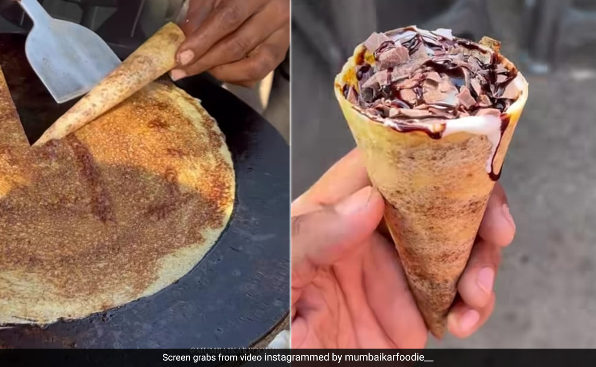 Video Of 'Dosa' Cone Dessert Confuses Internet, Video Gets 6M Views