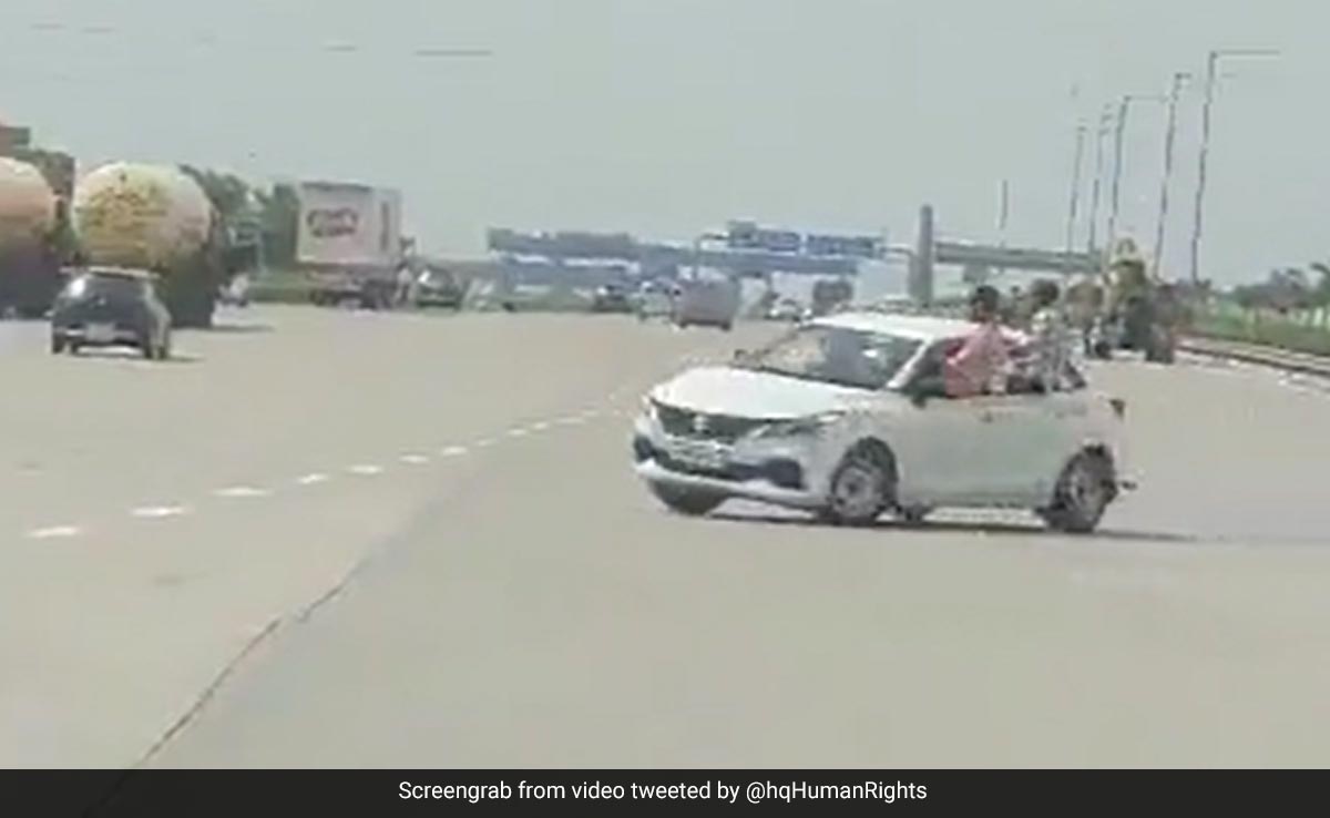 Viral Video Shows Car Stunt On Delhi-Meerut Expressway, Police Promise Action