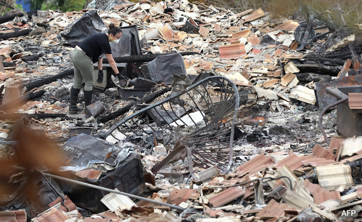 "It's Gone": Hawaii Residents Find Nothing But Ashes In US Town Wildfires