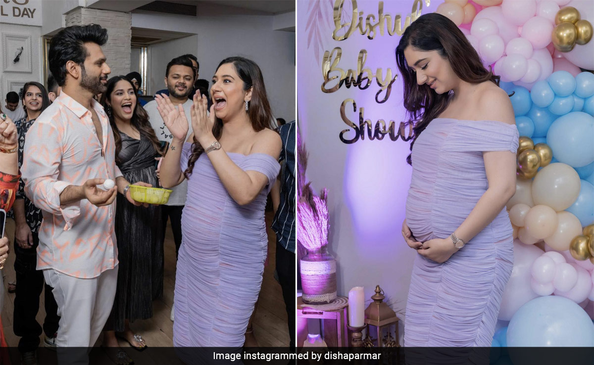 Inside Disha Parmar's Baby Shower, With Husband Rahul Vaidya By Her Side