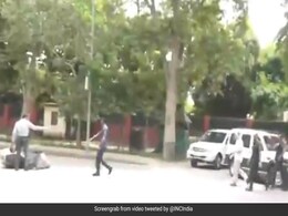 Watch: Rahul Gandhi, Ahead Of Speech, Stops To Help Man Who Fell Off Scooter Watch: Rahul Gandhi, Ahead Of Speech, Stops To Help Man Who Fell Off Scooter