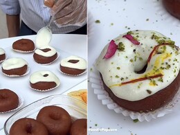 Ahmedabad Sweet Shop's Unique Gulab Jamun Doughnut Gets Thumbs Up Online Ahmedabad Sweet Shop's Unique Gulab Jamun Doughnut Gets Thumbs Up Online