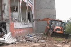 Bulldozer Action Continues, Hotel Demolished In Violence-Hit Nuh Bulldozer Action Continues, Hotel Demolished In Violence-Hit Nuh