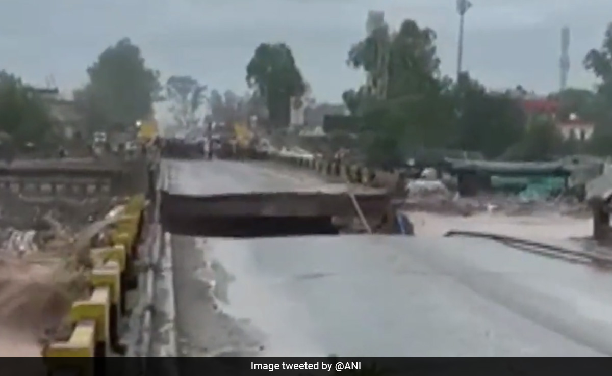 Bridge Caves In After Heavy Rain In Himachal Pradesh
