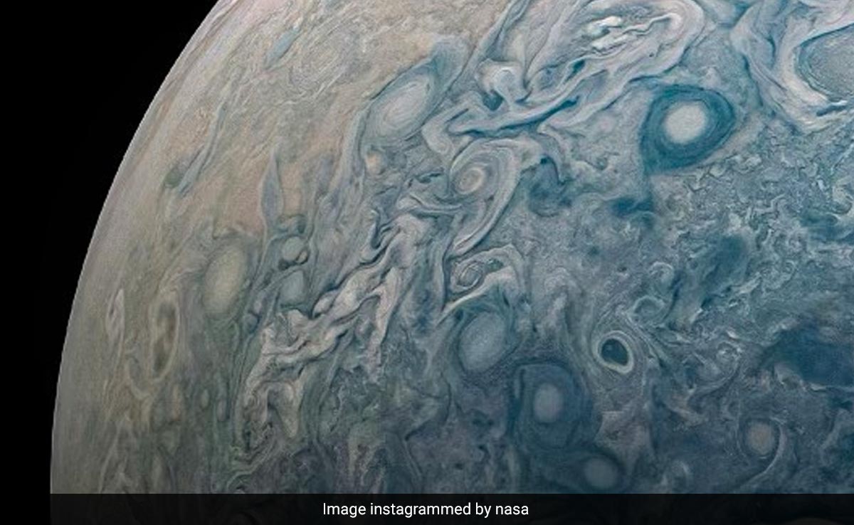 NASA's Juno Shares Stunning Close-Up Images Of Jupiter And Its Storms