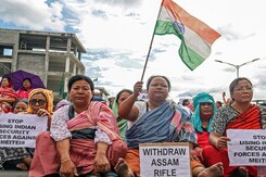 Assam Rifles Out, CRPF Brought In At Key Manipur Checkpoint After Protests Assam Rifles Out, CRPF Brought In At Key Manipur Checkpoint After Protests