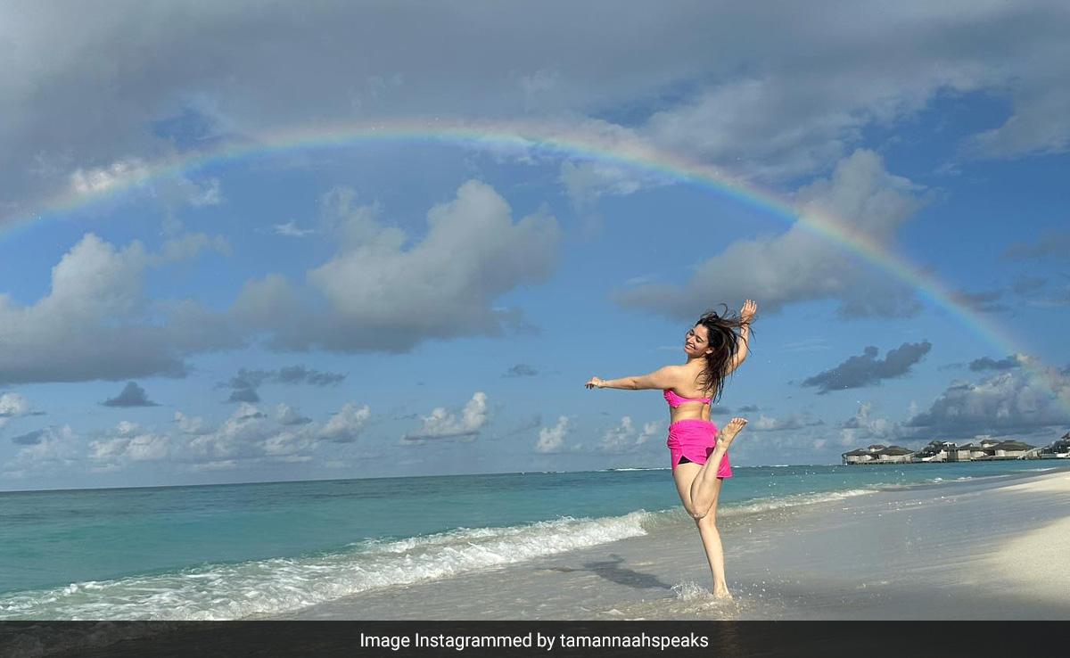 Tamannaah In Maldives: "You Outshine That Rainbow," Says The Internet