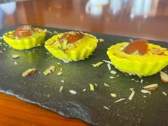 Baked Gulab Jamun Cheesecake