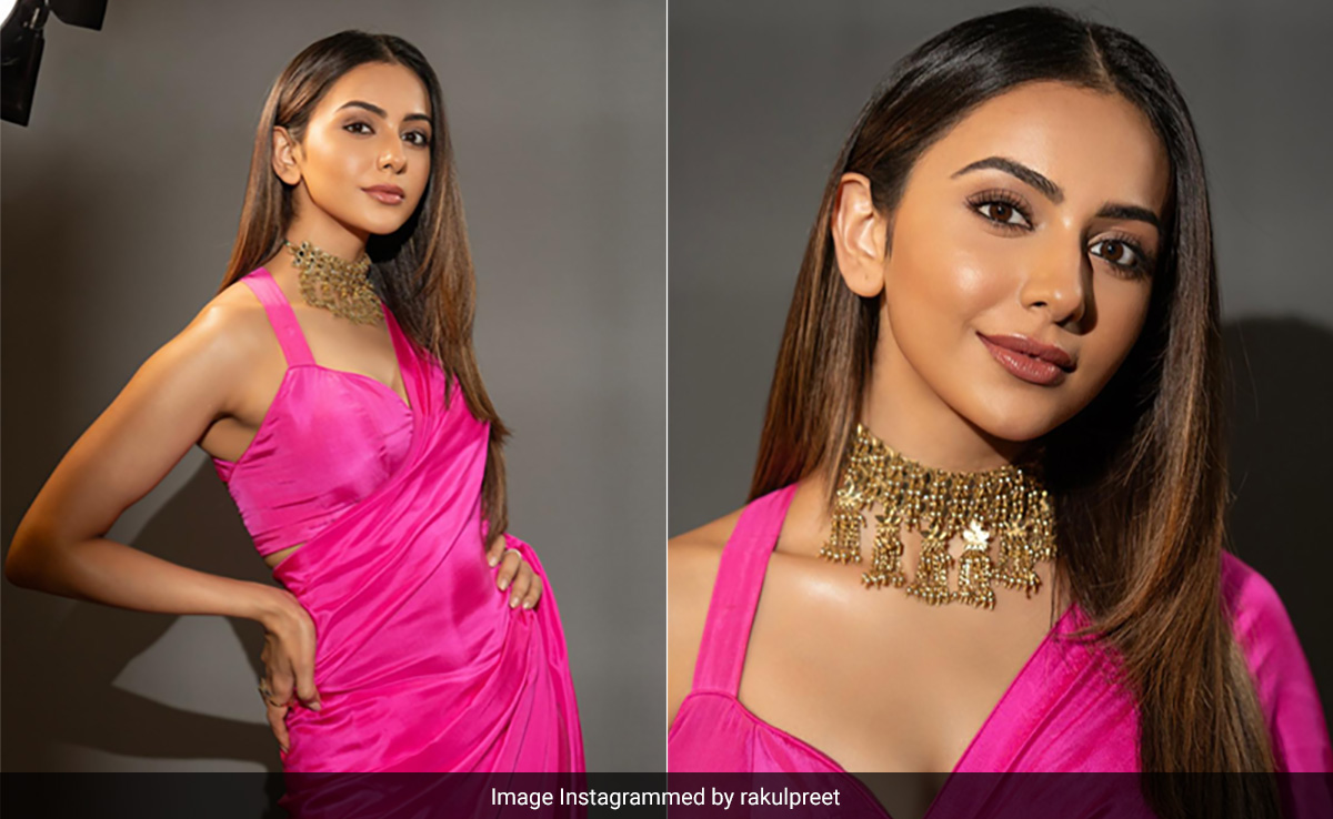 Rakul Preet Singh In A Pink Drape Is A Festive <i>Desi</i> Barbie Like No Other