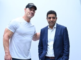 John Cena Meets Tamil Star Karthi Ahead of WWE Superstar Spectacle - Pics