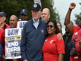 Joe Biden Joins Protesting US Auto Workers, First For Sitting President Joe Biden Joins Protesting US Auto Workers, First For Sitting President