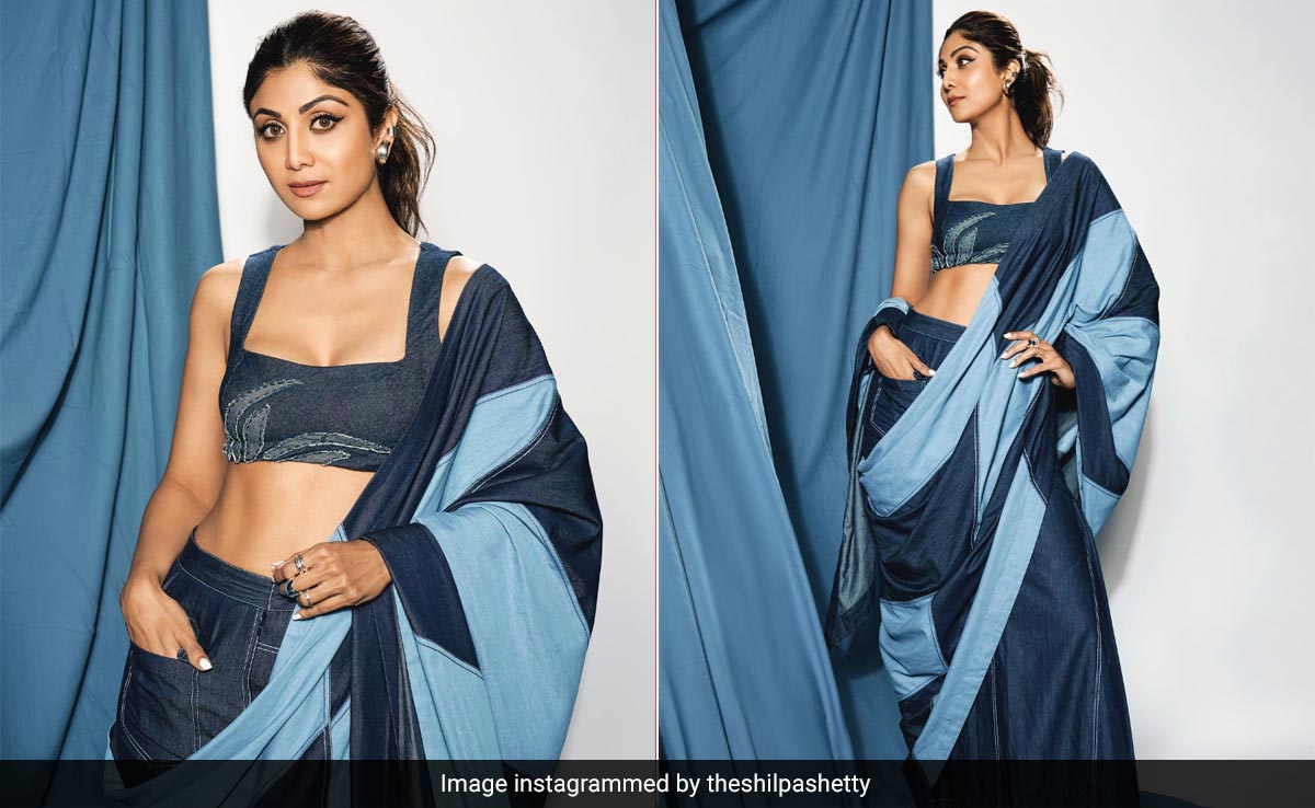 Shilpa Shetty's Unique Take On The Denim Trend Had This <i>Desi</i> Twist. A "Good Idea"?