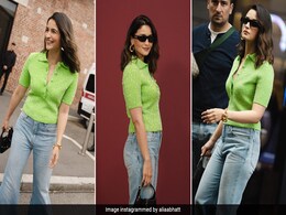Why Yes, Alia Bhatt Did Wear A Neon T-Shirt And Flared Jeans For The Gucci MFW 2023 Show Why Yes, Alia Bhatt Did Wear A Neon T-Shirt And Flared Jeans For The Gucci MFW 2023 Show