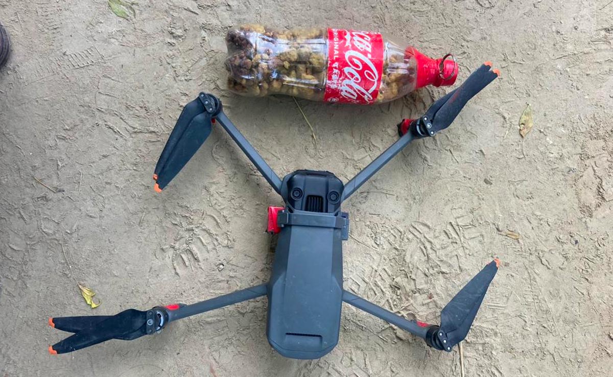 Heroin-Filled Coke Bottle Attached To Drone Recovered By Troops In Punjab