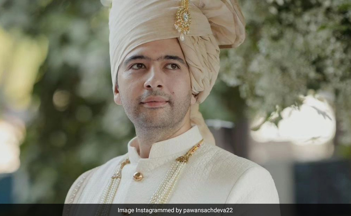 Details Of Raghav Chadha's Wedding Outfit, Shared By Designer Pawan Sachdeva