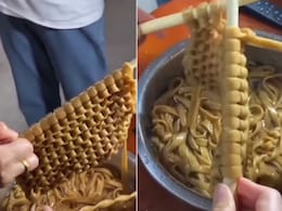 Watch: Viral Video Shows People Knitting Pasta Into A 'Sheet'